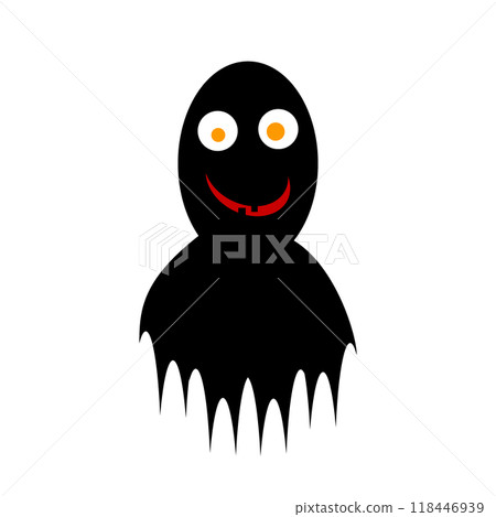 Ghost icon on white. Ghost icon on white. 118446939