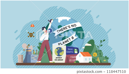 Climate change. Save the planet. Climate activist. Embracing sustainability is crucial for addressing challenges global warming We need to take meaningful steps to change climate patterns 118447510