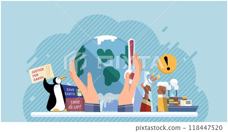 Climate change. Save the planet. Global warming. Choose renewable resources to contribute to cleaner planet and combat climate change On World Environment Day, lets unite for healthier earth Climate change. Save the planet. Global warming. Choose renewable resources to contribute to cleaner planet and combat climate change On World Environment Day, lets unite for healthier earth 118447520