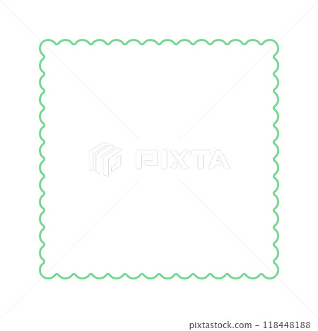 Green cute square border - Simple background, frame and decoration design material Green cute square border - Simple background, frame and decoration design material 118448188