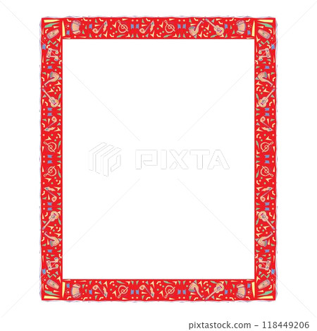 Music Instruments Objects Frame, Line Design, Festival, Event, Live, Concert Music Instruments Objects Frame, Line Design, Festival, Event, Live, Concert 118449206