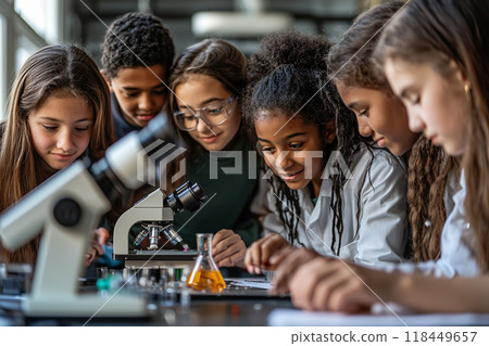 Students in Science Class Students in Science Class 118449657