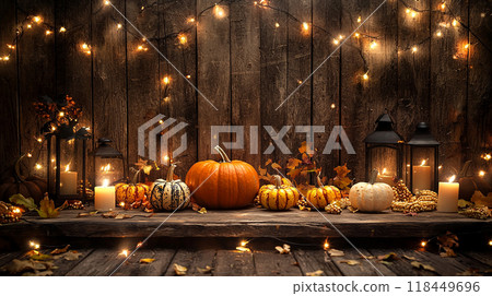 Autumn Pumpkin Display Autumn Pumpkin Display 118449696