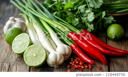 Colorful Fresh Vegetables 118449730