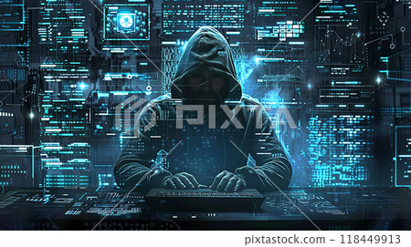 Hacker at Work Hacker at Work 118449913