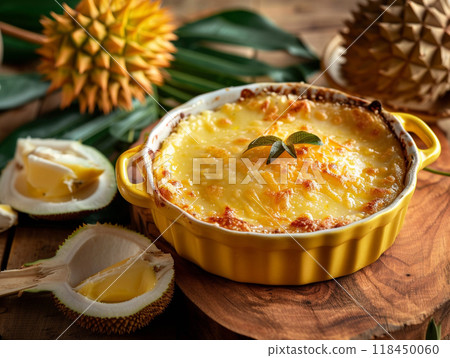Cheesy Durian Bake Cheesy Durian Bake 118450060