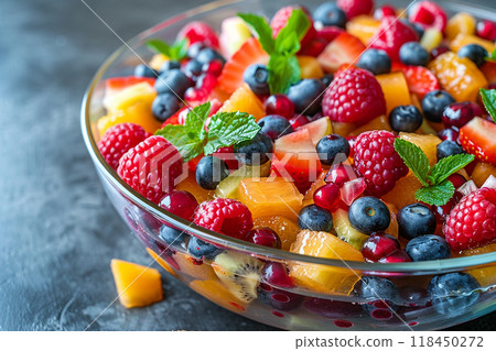 Vibrant Mixed Fruit Salad Bowl Vibrant Mixed Fruit Salad Bowl 118450272
