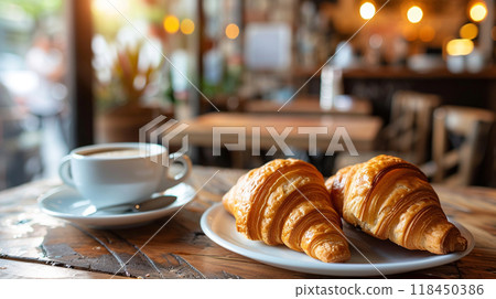 Cozy Morning Breakfast at a Cafe Cozy Morning Breakfast at a Cafe 118450386