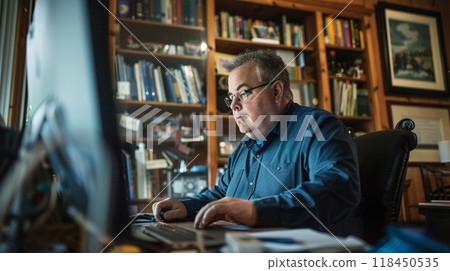 Focused Professional at Work Focused Professional at Work 118450535