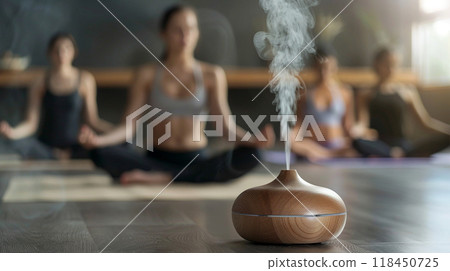 Serenity in Session: Yoga Class with Aromatherapy 118450725