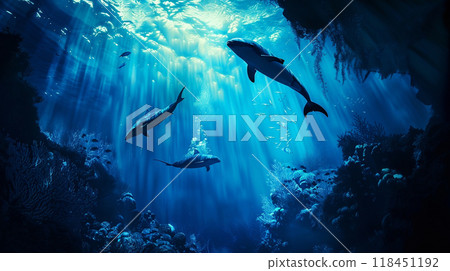 World Ocean day. Underwater Elegance 118451192