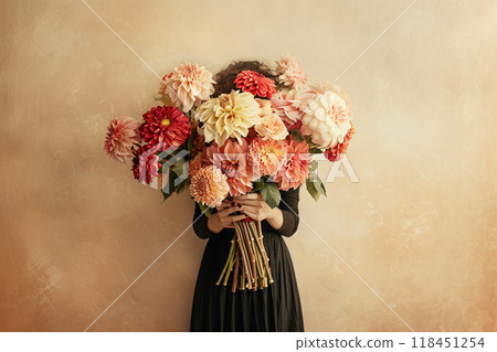 Floral Embrace: A Portrait of Nature's Beauty Floral Embrace: A Portrait of Nature's Beauty 118451254