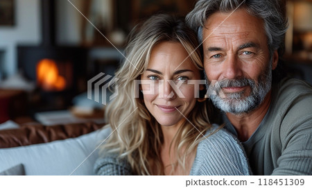 Warm Embrace on a Cool Day 118451309