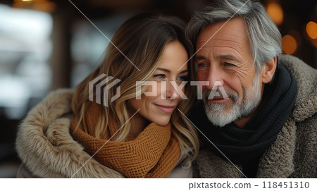 Warm Embrace on a Cool Day 118451310