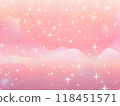 Stars and pink gradient illustration 118451571