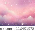 Stars and pink gradient illustration 118451572