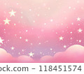 Stars and pink gradient illustration 118451574