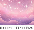 Stars and pink gradient illustration 118451580