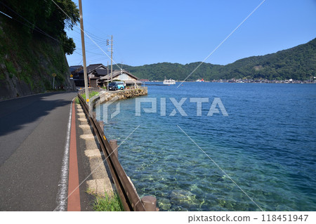 The emerald green sea of Ine Town, Tango The emerald green sea of Ine Town, Tango 118451947