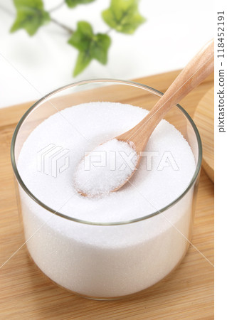 Sugar in a clear container 118452191