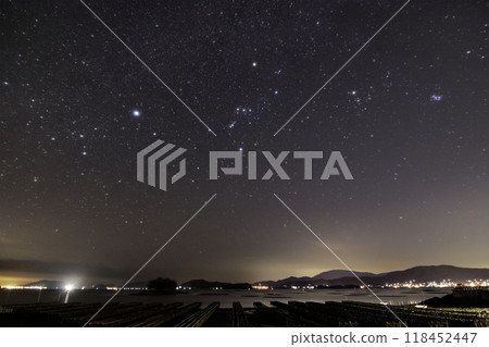 Setouchi winter starscape: Orion and Taurus Setouchi winter starscape: Orion and Taurus 118452447