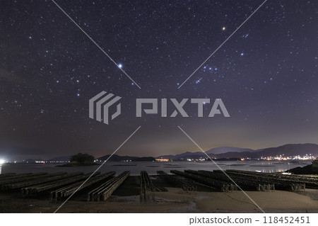 瀨戶內獵戶座的冬季星空 瀨戶內獵戶座的冬季星空 118452451