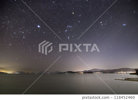 Setouchi winter starscape: Orion and Taurus 118452460