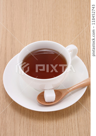 tea and sugar cubes tea and sugar cubes 118452743