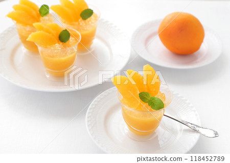 Handmade orange jelly 118452789
