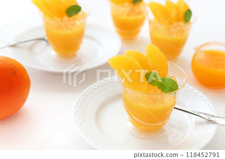 Handmade orange jelly 118452791