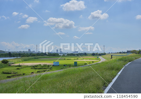 Edogawa River bank: The path Tora-san walked 118454590