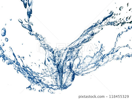 Abstract blue splashes and white background Abstract blue splashes and white background 118455329