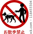 遛狗時的禮儀標誌 118455504