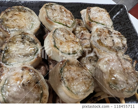 Fukuoka/Kurume specialty grilled pork and shiso wrapped pork 118455711