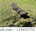 A decayed bench 118455755