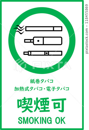 Smoking permitted sign Smoking permitted sign 118455869