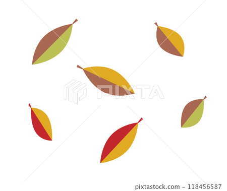 簡單的落葉插圖集 簡單的落葉插圖集 118456587