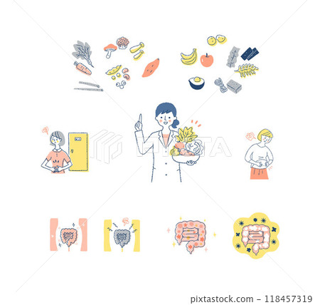 各組腸道狀況良好和狀況不佳的腸道 118457319