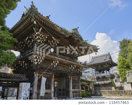 葛飾區、東京柴又帝釋天二天門和大鐘樓 118457863