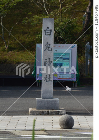 「白兔神社」石碑（鳥取縣鳥取市白兔） 118457998