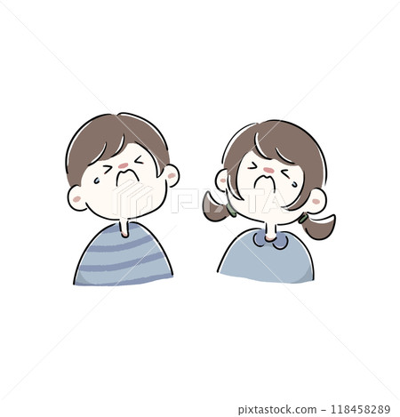 Crying boys and girls 118458289