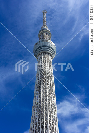 Blue Sky and Tokyo Sky Tree 118458335