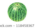 Watermelon drawn with colored pencils 118458367