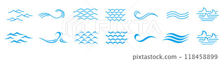 wave, icon, icons 118458899