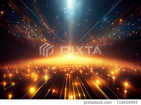 金色的光芒和光芒 118458993