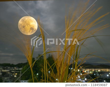 Mid-Autumn Harvest Moon 118459087