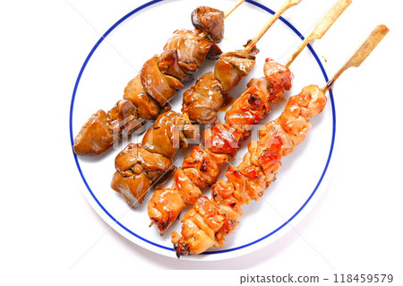 Assorted charcoal-grilled yakitori (sauce) Assorted charcoal-grilled yakitori (sauce) 118459579