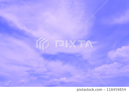 White clouds spread across the blue sky (background material) White clouds spread across the blue sky (background material) 118459854