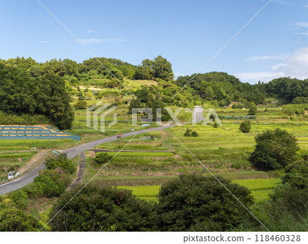飛鳥村稻淵梯田的風景 飛鳥村稻淵梯田的風景 118460328