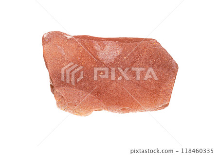 Peach moonstone on white background Peach moonstone on white background 118460335